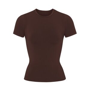 SKIMS Cocoa Soft Smoothing Seamless Top XS